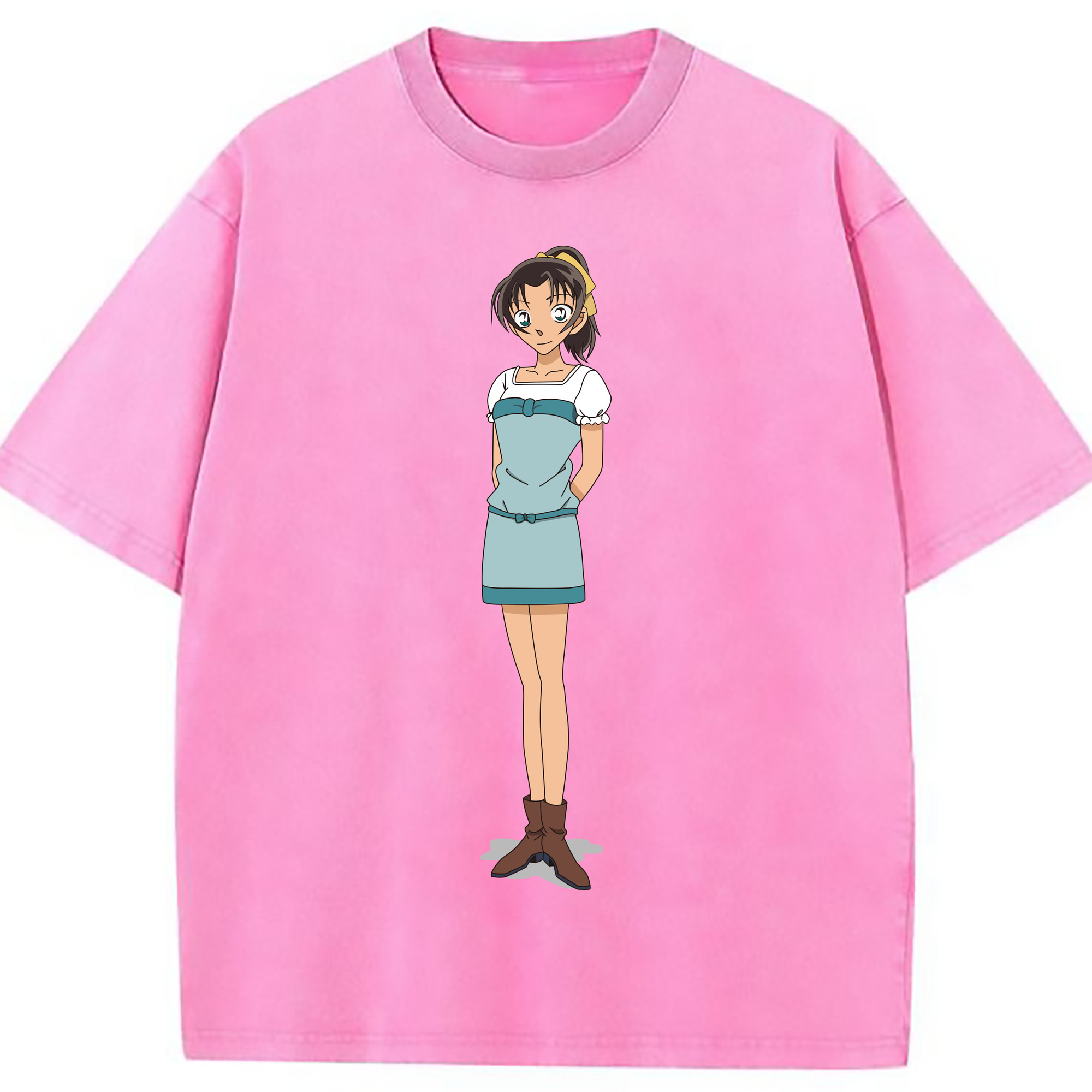 （画像用） 名探偵コナン Detective Conan 綿100% ヴィンテージ風 半袖Tシャツ（フロントプリント）